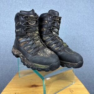 Irish Setter Hunt Boots Womens 7.5 Waterproof Camo‎ Leather Lace Up Hunting